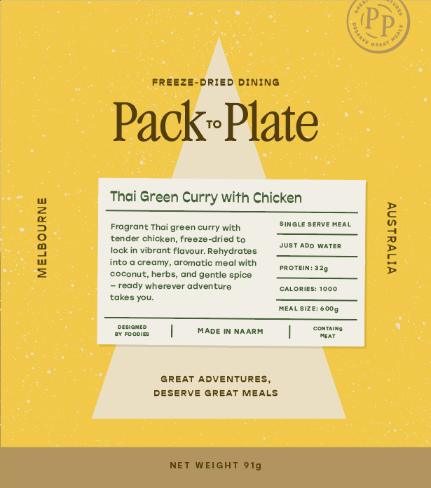 Thai Green Curry with Chicken packaging